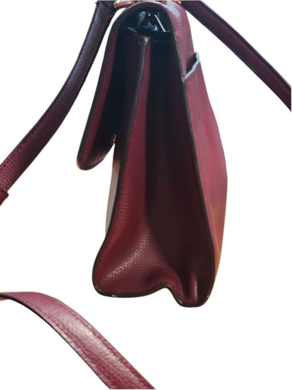 Kate Spade Burgundy Leather Satchel One Size - Picture 12 of 16